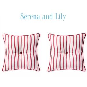 Serena & Lily Red and White Pillows